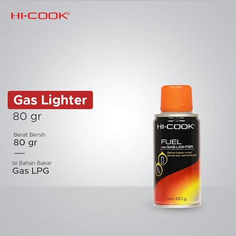 hi cook fuel gas lighter 80gr